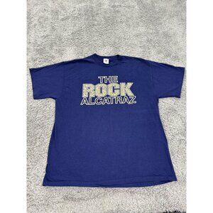 Vtg Alcatraz Shirt Adults XL Navy Blue 1999 The Rock Prison San Francisco Tee